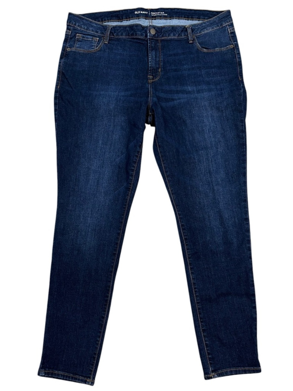 Old Navy Rockstar 5 Pocket Button Zip Close Mid Rise Skinny Fit Jeans 18 Reg